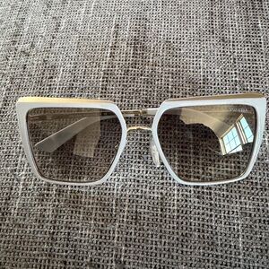 Prada Women's Silver Oversized Sunglasses
